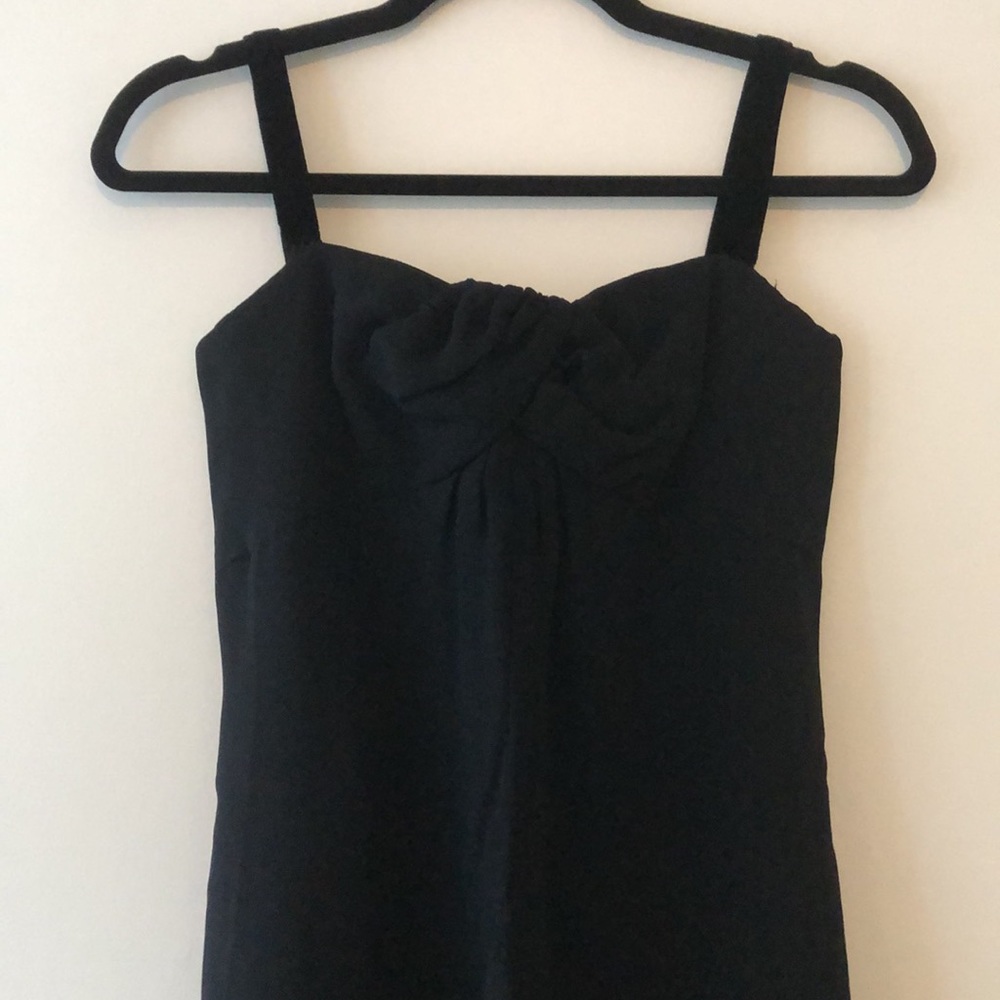 Vintage Nina Ricci Mademoiselle Ricci gathered corset velvet strap maxi dress